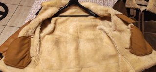 Chaqueta de piel aviador