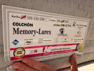 Cama de 90x190, cabecero, somier y colchón