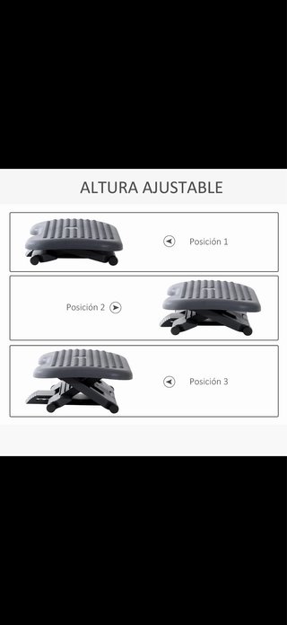 Reposapiés ajustable ergonómico soporte para pies