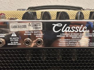 AMPLIFICADOR PEAVEY CLASSIC 30