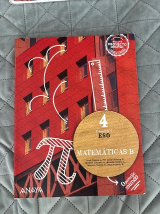 pack de libros de mates de 4º ESO