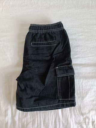 Pantalones cortos cargo Pull&Bear negros