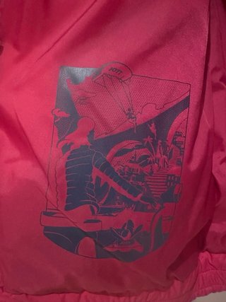 Chaqueta plumas Jott mujer talla S fucsia
