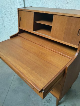 Escritorio Cajonera Tocador Teca Mid Century