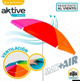 AKTIVE Sombrilla Playa Grande, Protección UV50 220