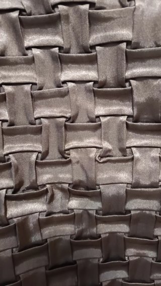Falda marrón chocolate Trucco talla 38 efecto saté
