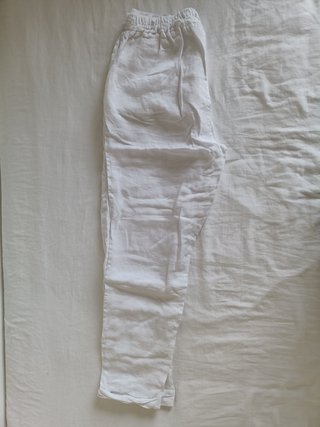 Pantalones de lino blancos