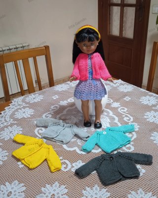 5 chaquetas de algodón para Nancy a 2€cada una