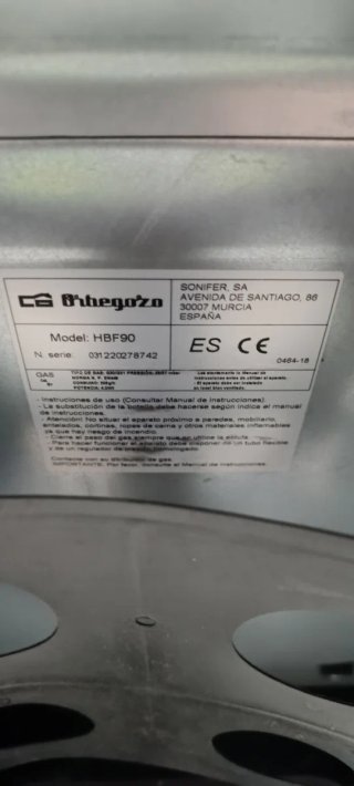 Se vende o cambio..  Estufa llama azul
