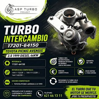 TURBO INTERCAMBIO TOYOTA PICNIC 17201-64150