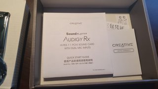 Tarjeta de sonido CREATIVE AUDIGY RX a estrenar