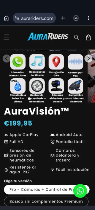 Carplay/Android Auto/Cámaras dashcam. 7"