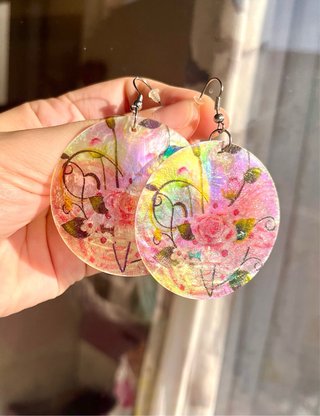 Orecchini bombati stile liberty