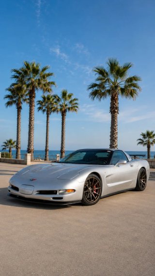 Mustang + Corvette C5 para fotos, bodas y eventos