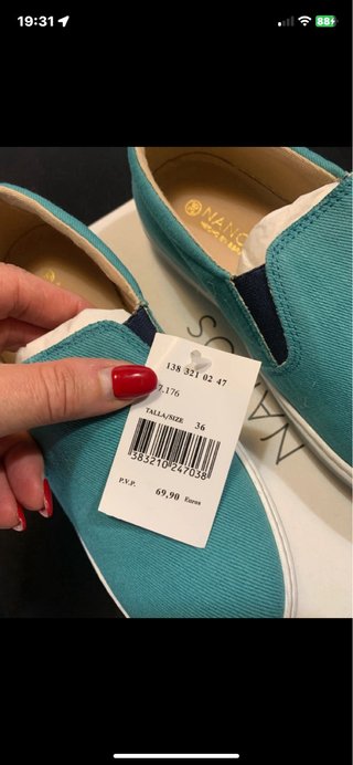 Slip on nanos 36 nuovi con scatola