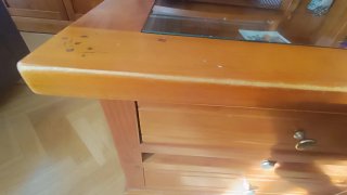 Mesa centro elevable cerezo