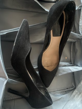 Zapatos vestir negro tacón