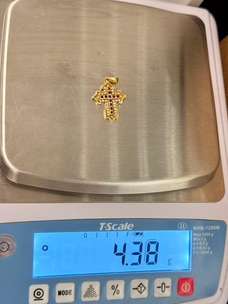 COLGANTE DE CRUZ 18K 4.38GR