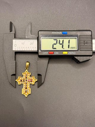 COLGANTE DE CRUZ 18K 4.38GR