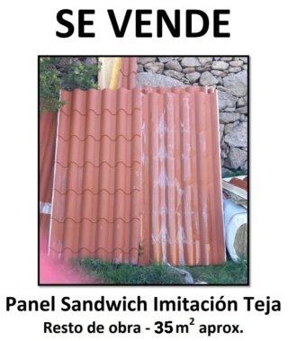 Panel Sandwich Imitación Teja