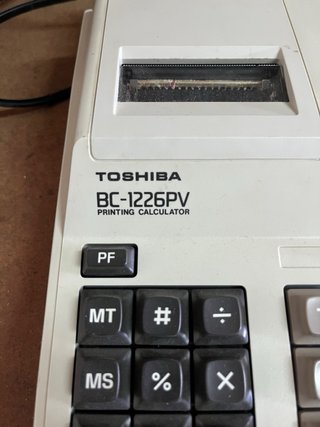 Calculadora manual Toshiba BC-1226PV