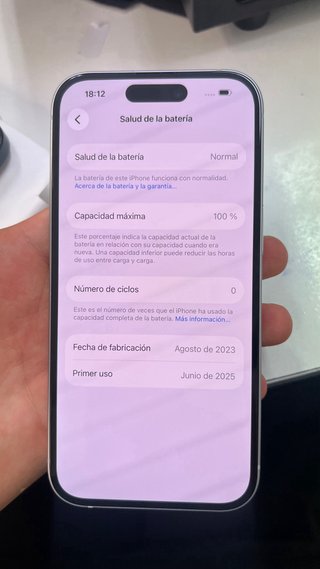 Iphone 15 de 256gb y 100%batetia