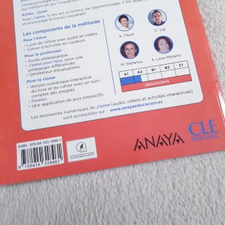 Libro de texto J'aime Méthode de francais 2 Anaya
