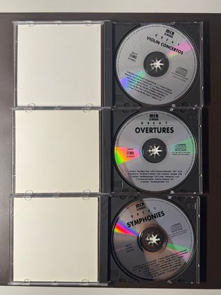 3 CDs de musica clásica colección Great