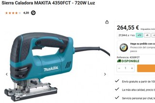Sierra Caladora MAKITA 4350FCT - 720W