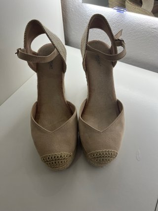 Tacones de cuña Nude (10 cm)