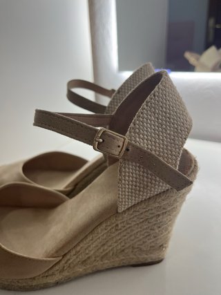 Tacones de cuña Nude (10 cm)