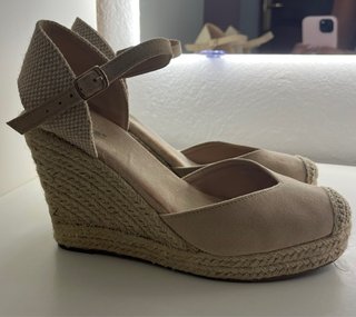 Tacones de cuña Nude (10 cm)