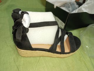 Alpargatas tacon cuña Torrid talla 43.5 AN01