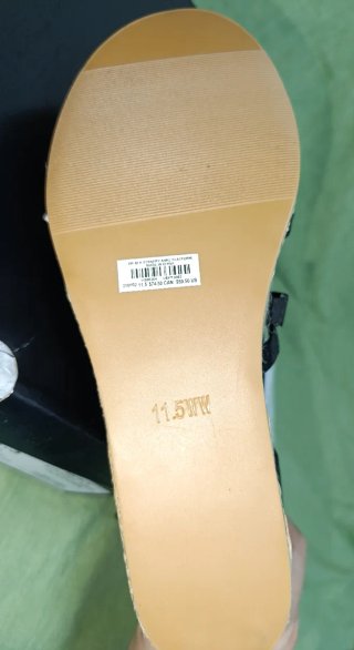 Alpargatas tacon cuña Torrid talla 43.5 AN01