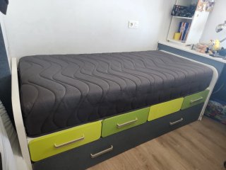 Colchón 90x190. 25 cm grosor. Viscoelastica