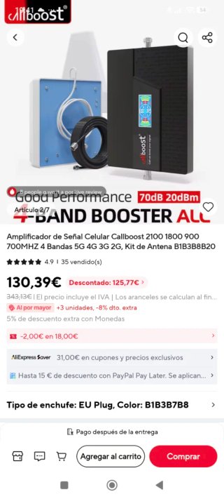 Repetidor señal móvil