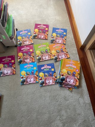 Coleccion revistas barrio sesamo letras y numeros