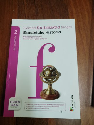 Espainiako historia, 2 Batxilergoa ezagutu saila