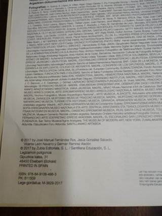 Espainiako historia, 2 Batxilergoa ezagutu saila