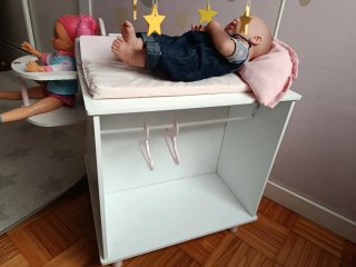 Cambiador con trona de muñec@s.