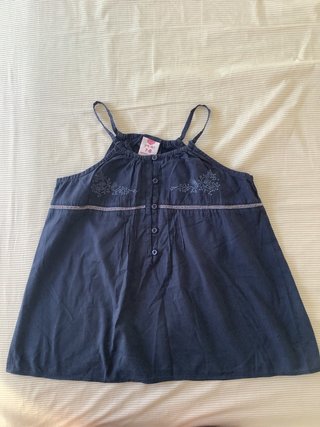 Blusa de tirantes Lefties talla 7-8 años azul