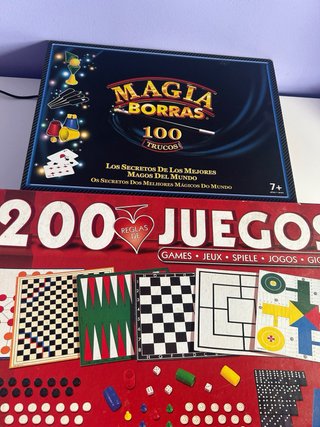 Lote de juegos de mesa y magia