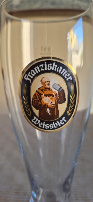 Confezione di due bicchieri da birra, Franziskaner e Budweiser Coppa del Mondo Corea Giappone 2002