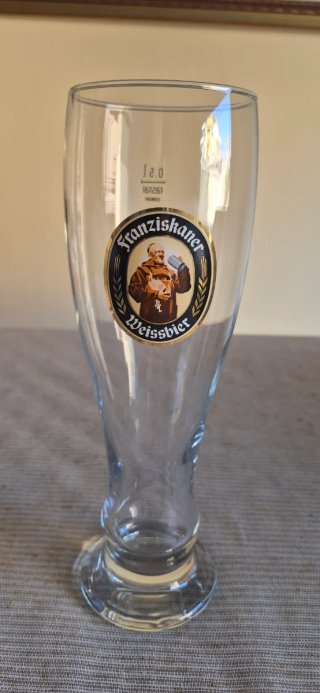 Confezione di due bicchieri da birra, Franziskaner e Budweiser Coppa del Mondo Corea Giappone 2002