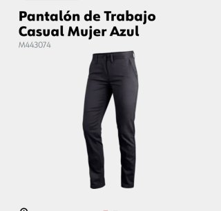 Pantalón casual mujer marino 44 wurth trabajo
