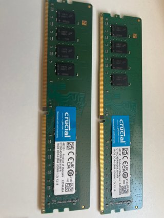 x2 Memorias Crucial 16GB DDR4 2666 UDIMM