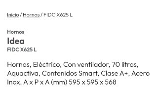 Horno Candy Ficd X625L