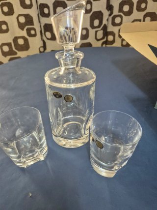 Licorera y vasos Bohemia Pb0