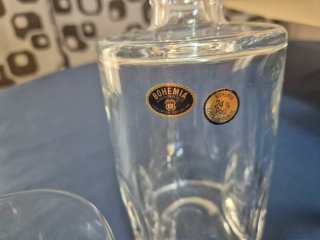 Licorera y vasos Bohemia Pb0