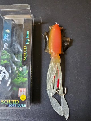 Señuelo de pesca Xoco Squid Kayak Barco